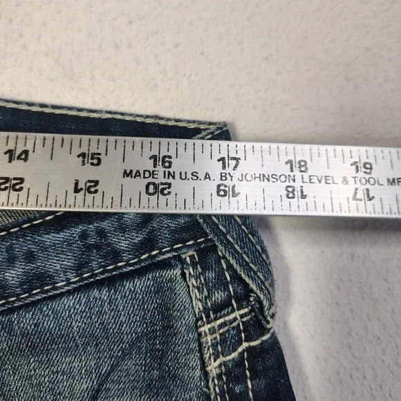 Ariat M7 Rocker Jeans Mens 34x32 Stretch Slim Fit Straight Coltrane Medium Wash - Picture 6 of 14